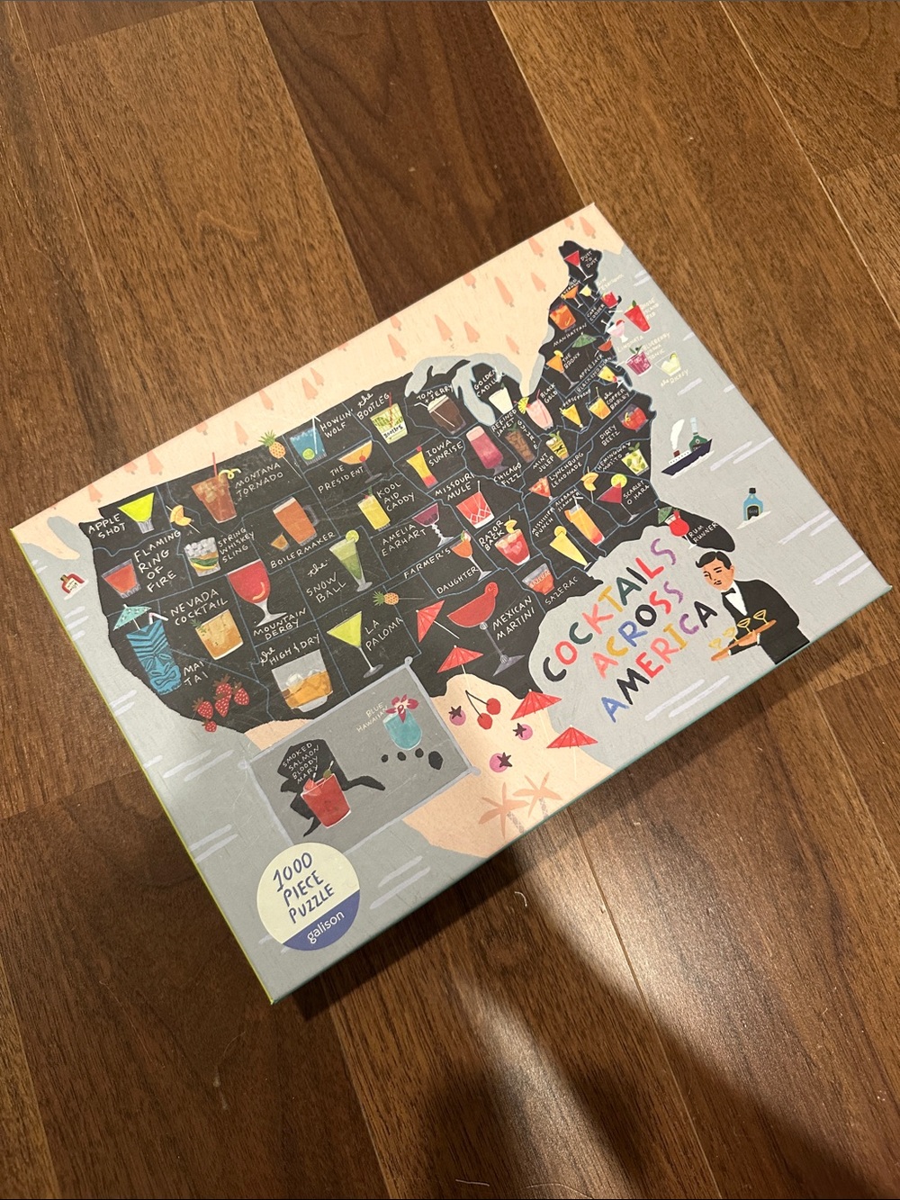 Cocktails Across America 1000-Piece Jigsaw Puzzle